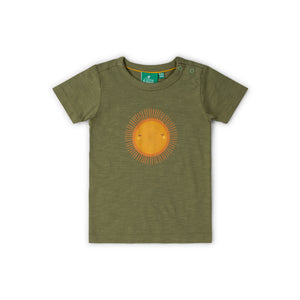Summer Rays Short Sleeve Popper T-Shirt - 1 Left Size 2-3 years-Little Green Radicals-Modern Rascals