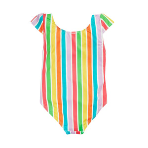 Summer Stripe Marina Swimsuit - 1 Left Size 7-8 years-Frugi-Modern Rascals