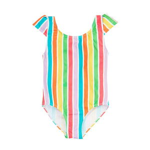 Summer Stripe Marina Swimsuit - 1 Left Size 7-8 years-Frugi-Modern Rascals