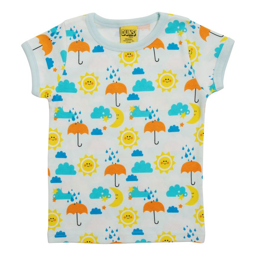 Sun And Rain Short Sleeve Shirt - 1 Left Size 10-11 years-Duns Sweden-Modern Rascals