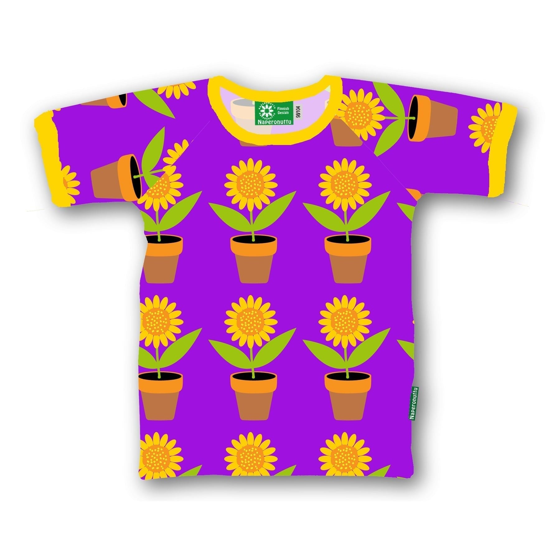 Sun Flower Short Sleeve Shirt - 1 Left Size 1-2 years-Naperonuttu-Modern Rascals