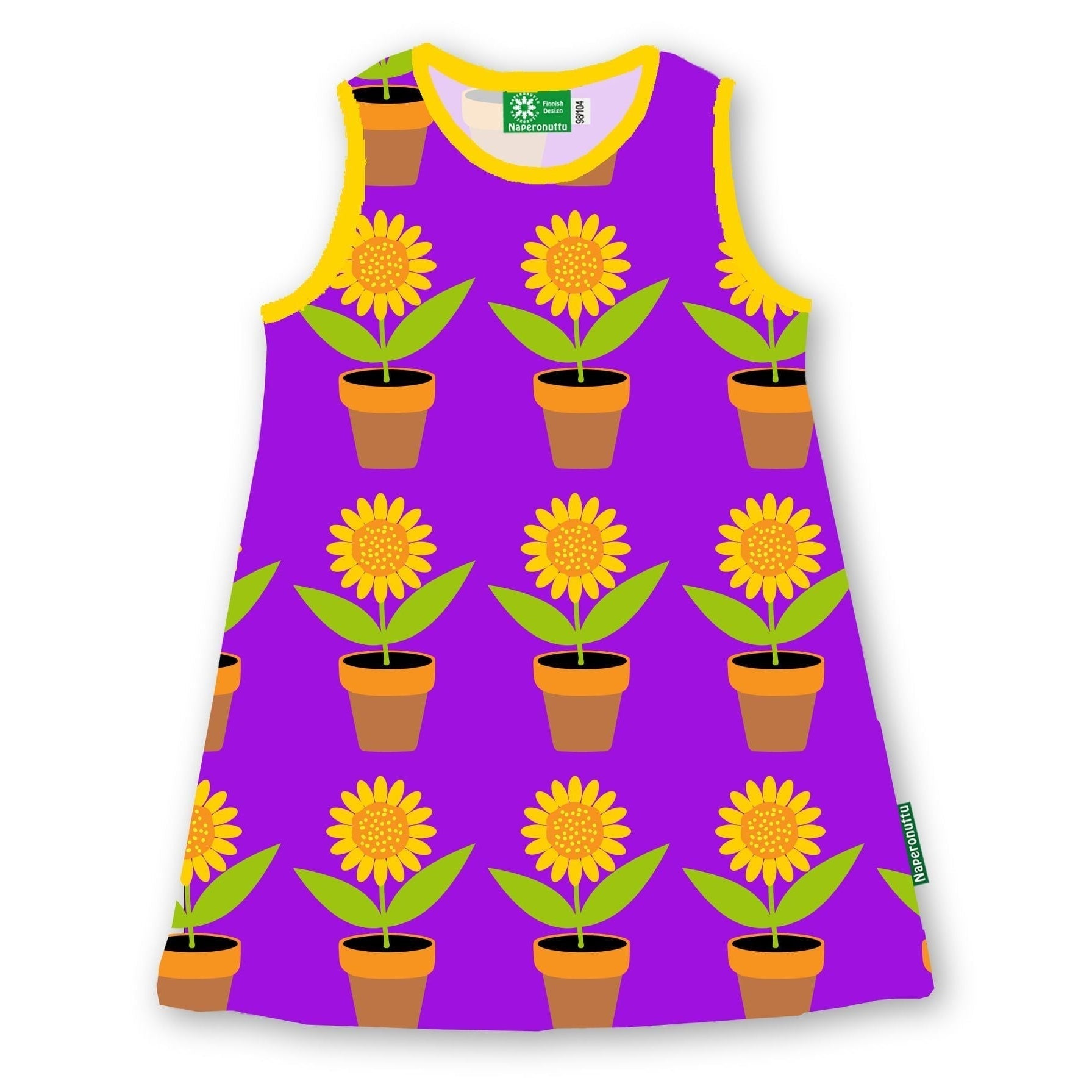 Sun Flower Sleeveless Sun Dress - 1 Left Size 2-4 years-Naperonuttu-Modern Rascals