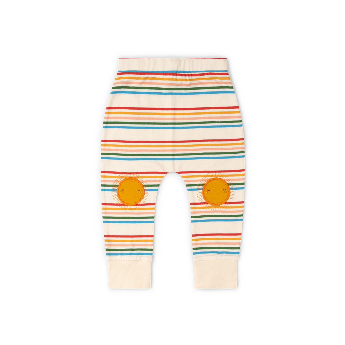 Sun Rays Knee Patch Striped Joggers - 2 Left Size 4-5 years-Little Green Radicals-Modern Rascals