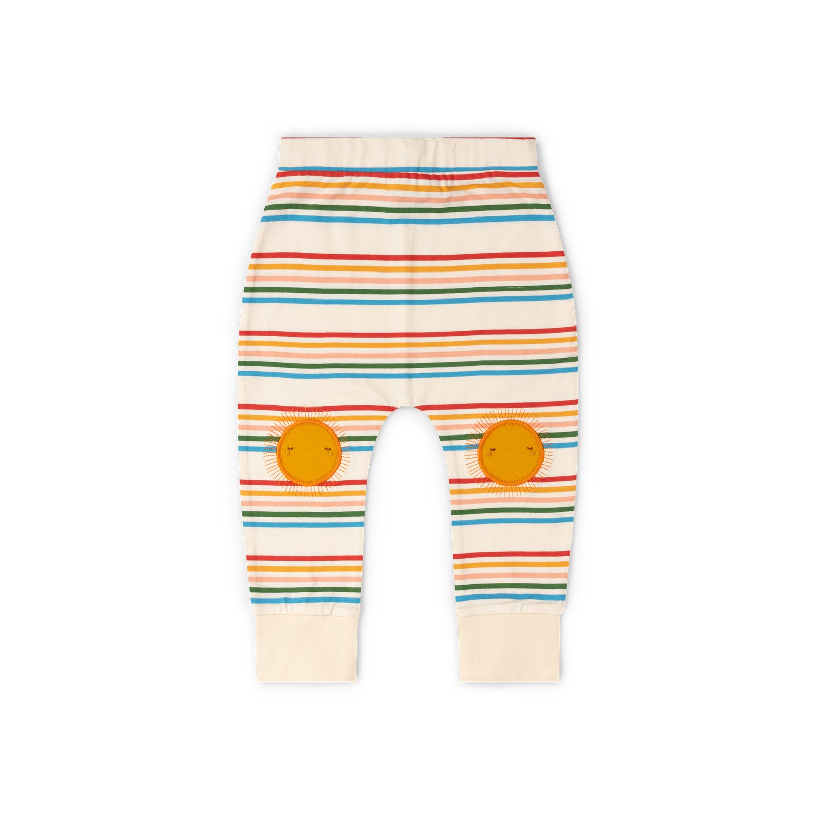 Sun Rays Knee Patch Striped Joggers - 2 Left Size 4-5 years-Little Green Radicals-Modern Rascals
