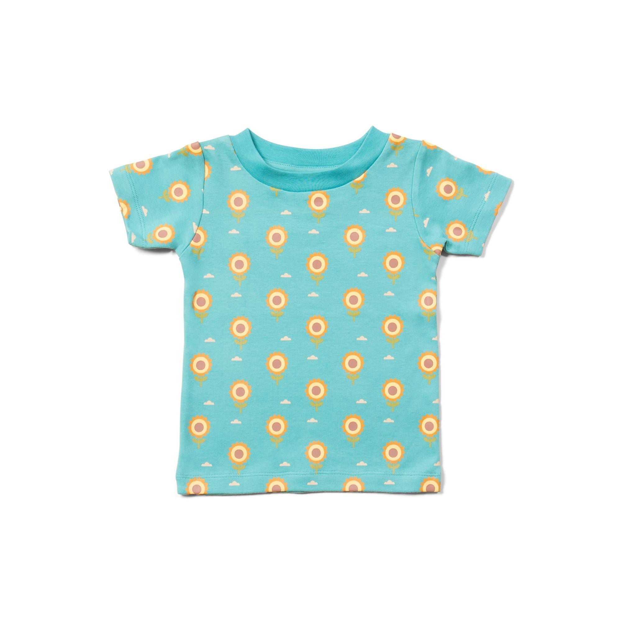 Sunflower Short Sleeve T-Shirt-Little Green Radicals-Modern Rascals