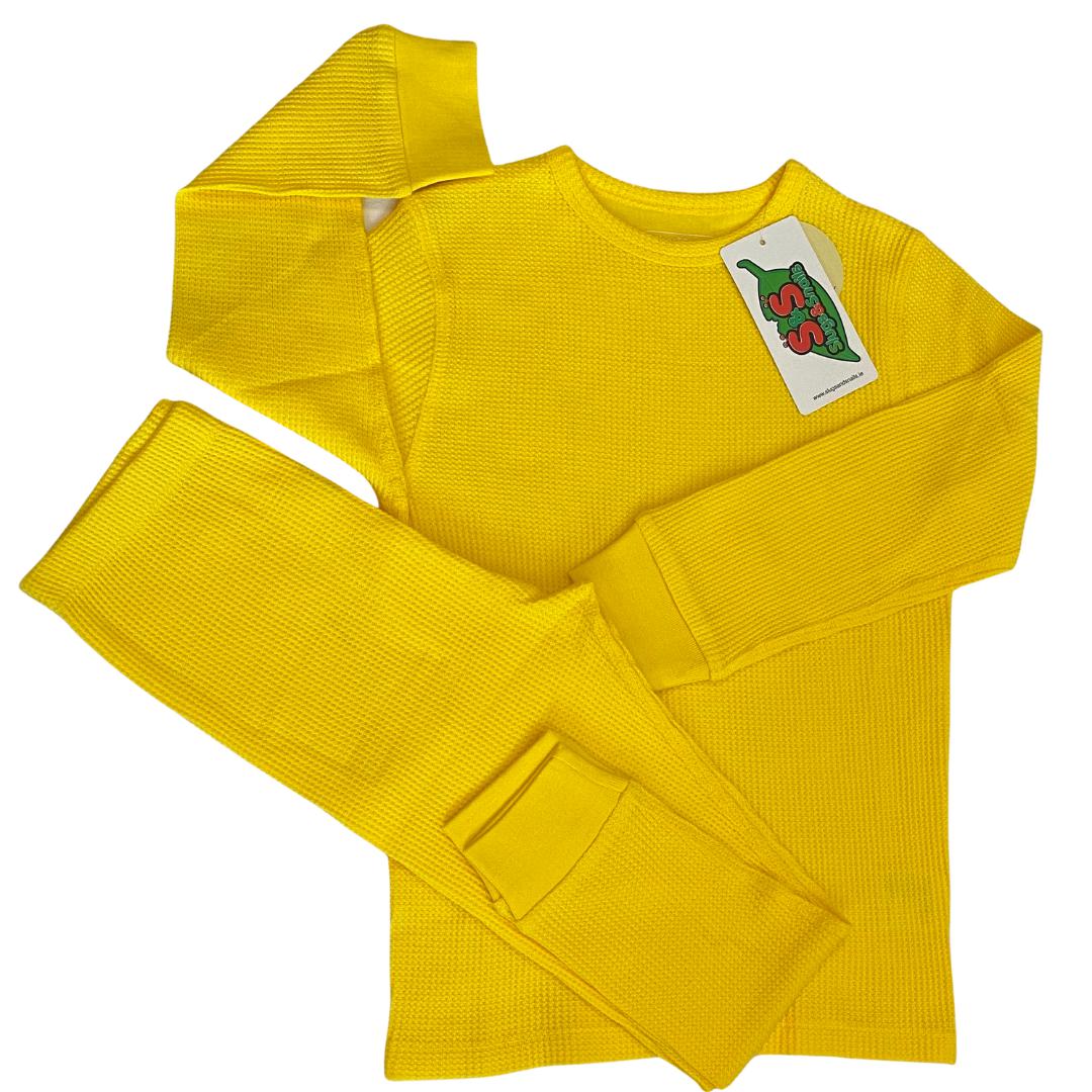 Sunflower Yellow Waffle Set - 1 Left Size 5-6 years-Slugs and Snails-Modern Rascals