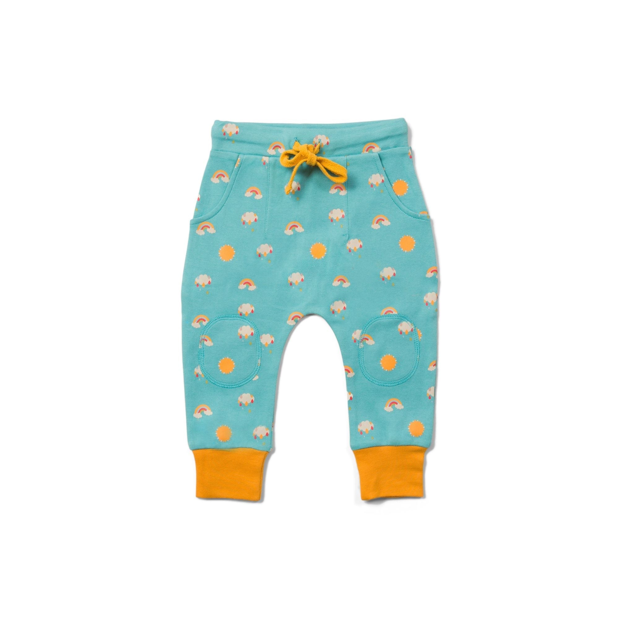 Sunny Days Organic Comfy Joggers - 1 Left Size 7-8 years-Little Green Radicals-Modern Rascals