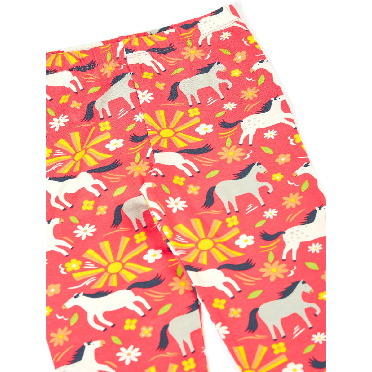 Sunshine Ponies Libby Leggings - 2 Left Size 2-3 & 8-9 years-Frugi-Modern Rascals