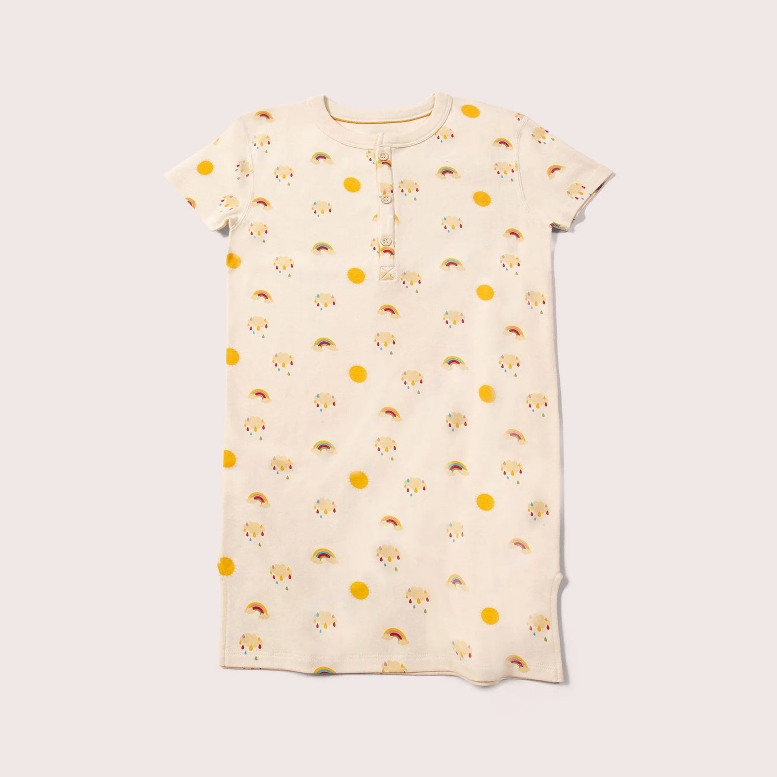 Sunshine & Rainbows Easy Feeding Adaptive Henley Tunic-Little Green Radicals-Modern Rascals