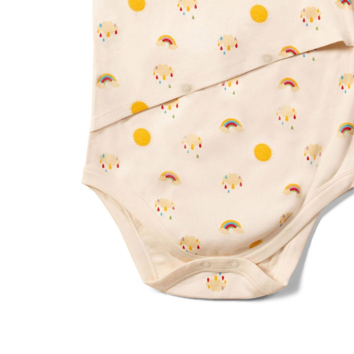 Sunshine & Rainbows Easy Feeding Adaptive Onesie-Little Green Radicals-Modern Rascals