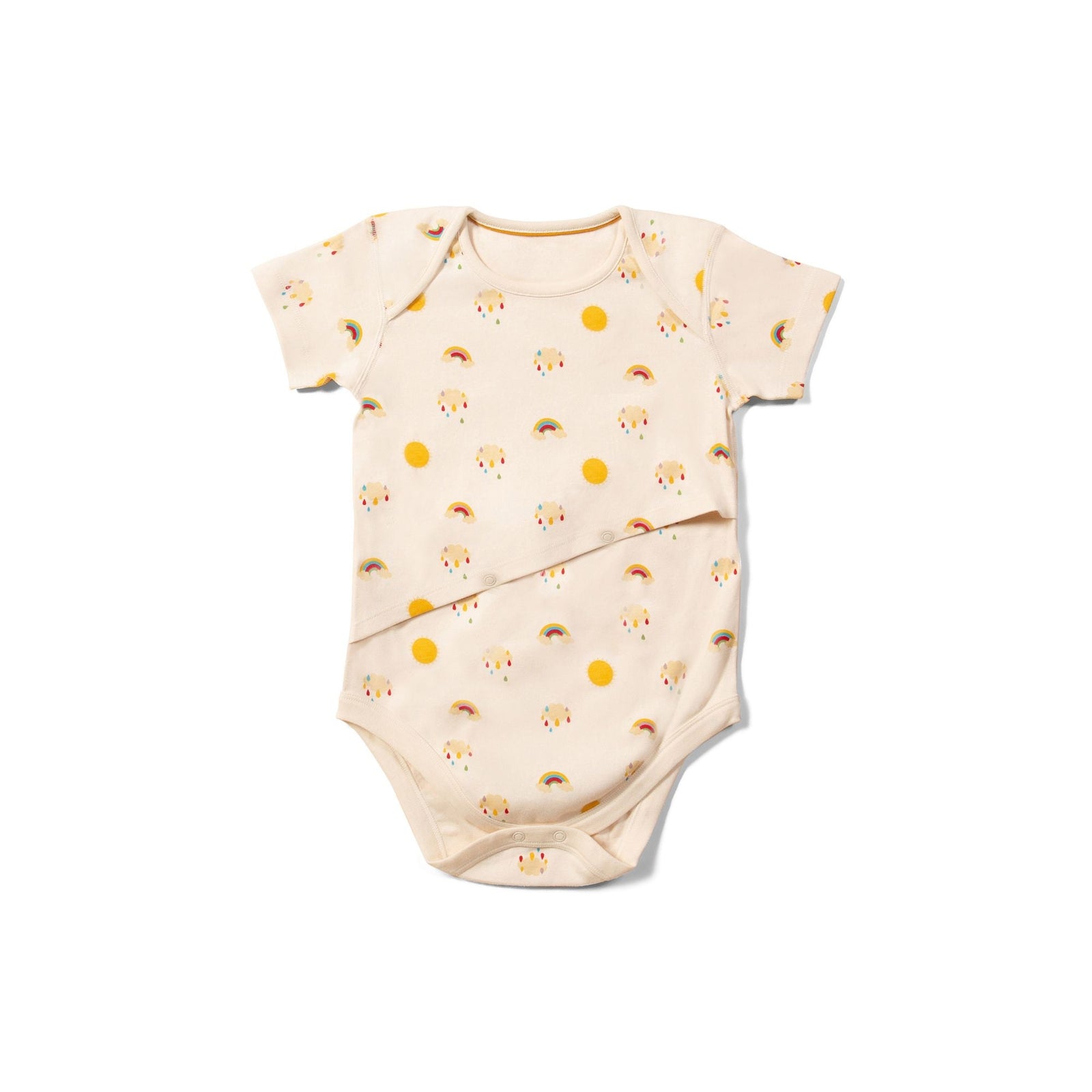 Sunshine & Rainbows Easy Feeding Adaptive Onesie-Little Green Radicals-Modern Rascals