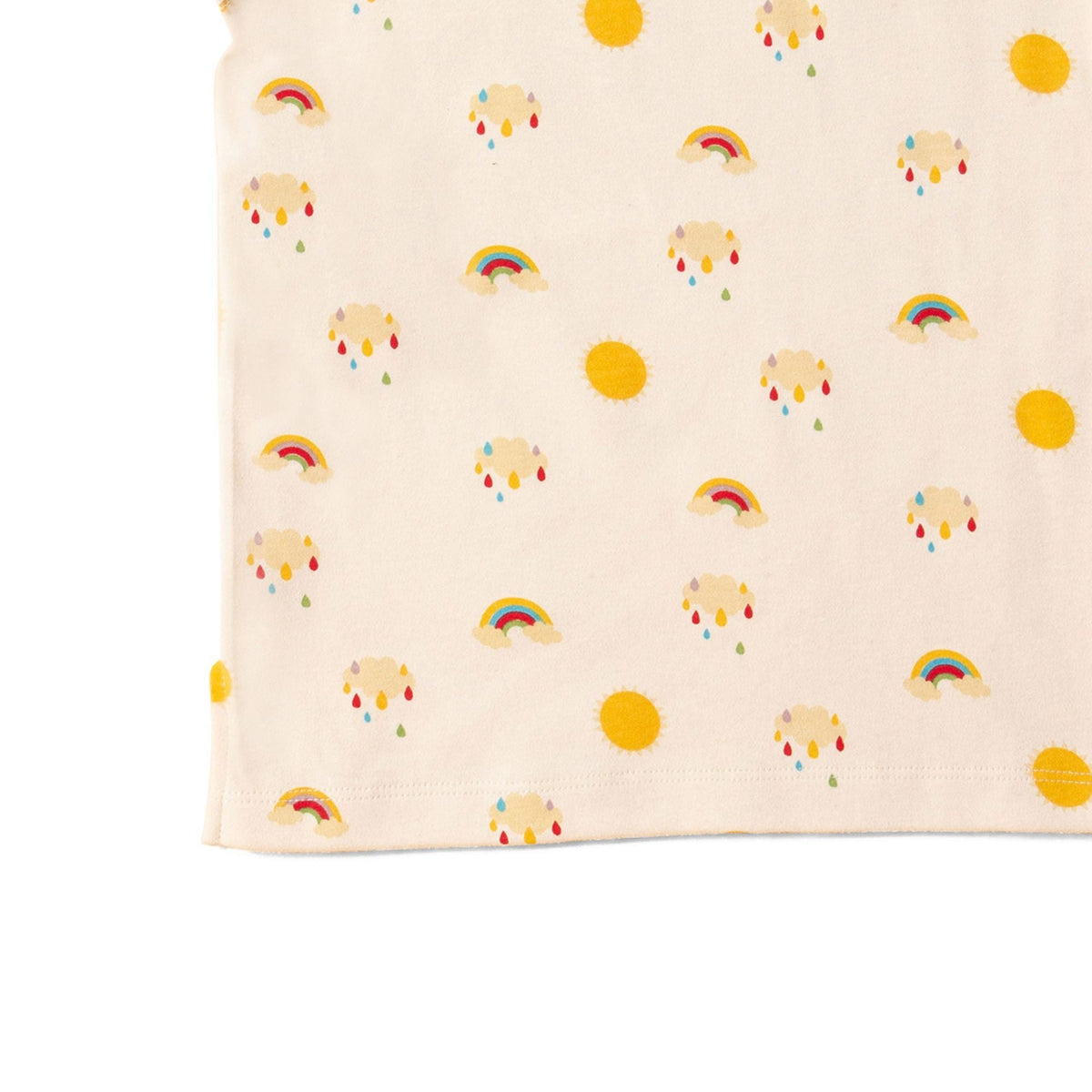 Sunshine & Rainbows Easy Feeding Adaptive Short Sleeve Shirt - 1 Left Size 3-4 years-Little Green Radicals-Modern Rascals