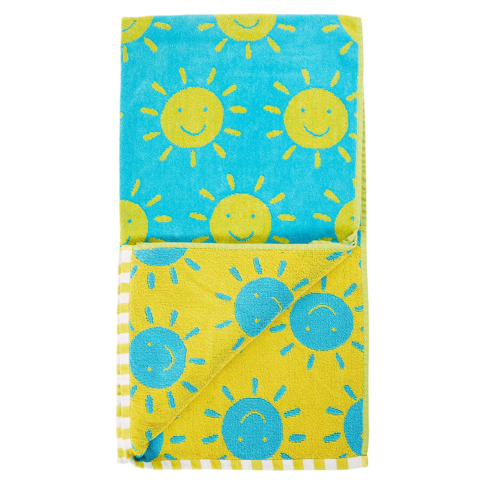 Sunshine Smiles Lagoon Towel-Frugi-Modern Rascals