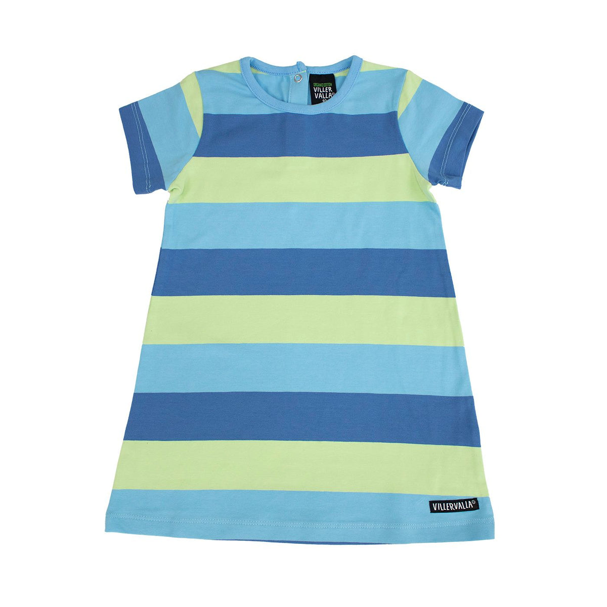 Surf Multi Stripe Short Sleeve Dress - 1 Left Size 11-12 years-Villervalla-Modern Rascals