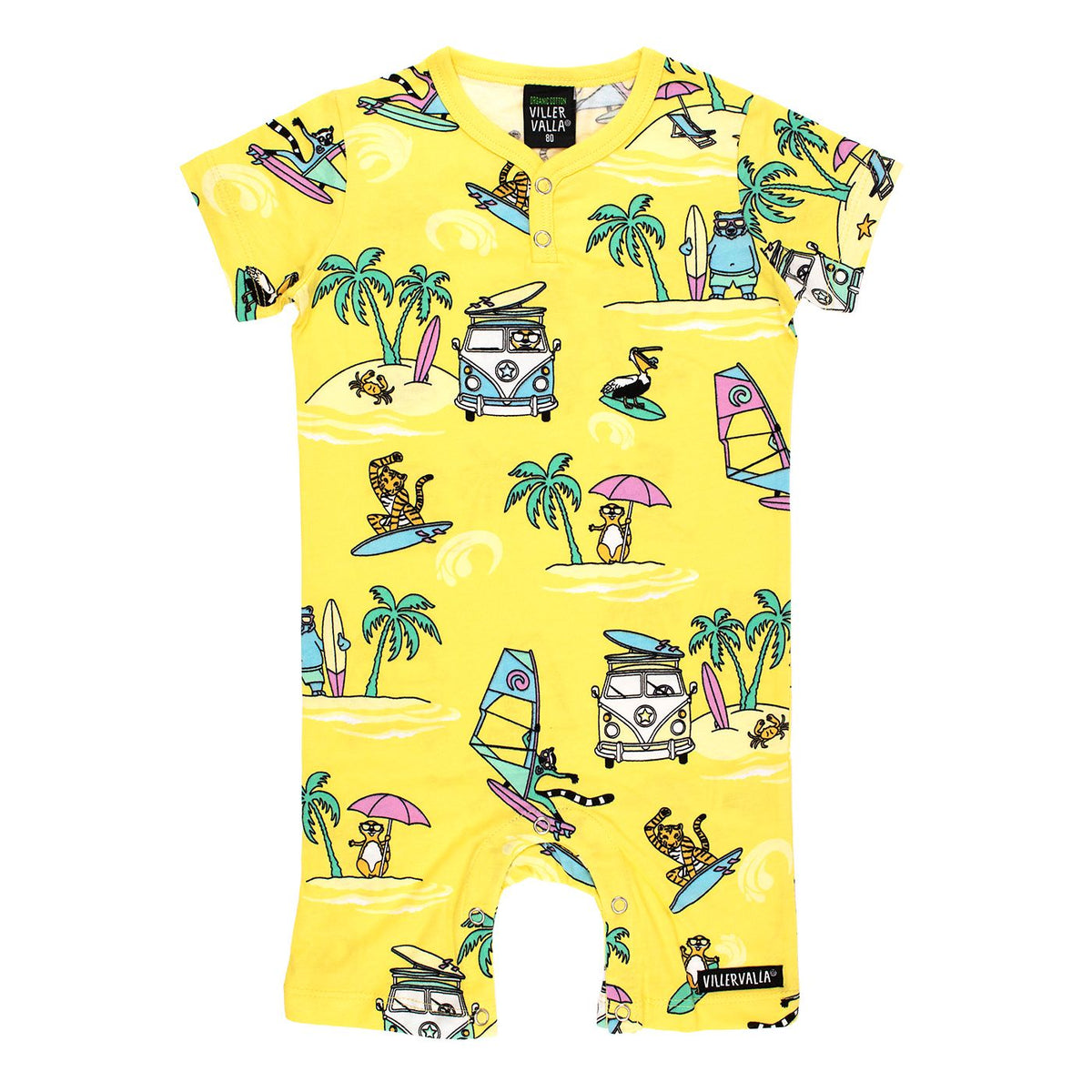 Surf Summer Suit in Lemon - 2 Left Size 3-6 & 6-9 months-Villervalla-Modern Rascals