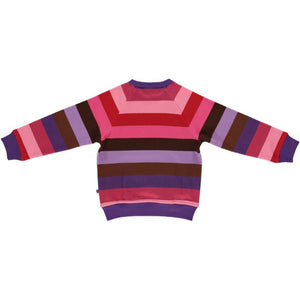 Sweatshirt With Stripes & Front Pocket - Purple Heart - 1 Left Size 3-4 years-Smafolk-Modern Rascals