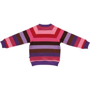 Sweatshirt With Stripes & Front Pocket - Purple Heart-Smafolk-Modern Rascals