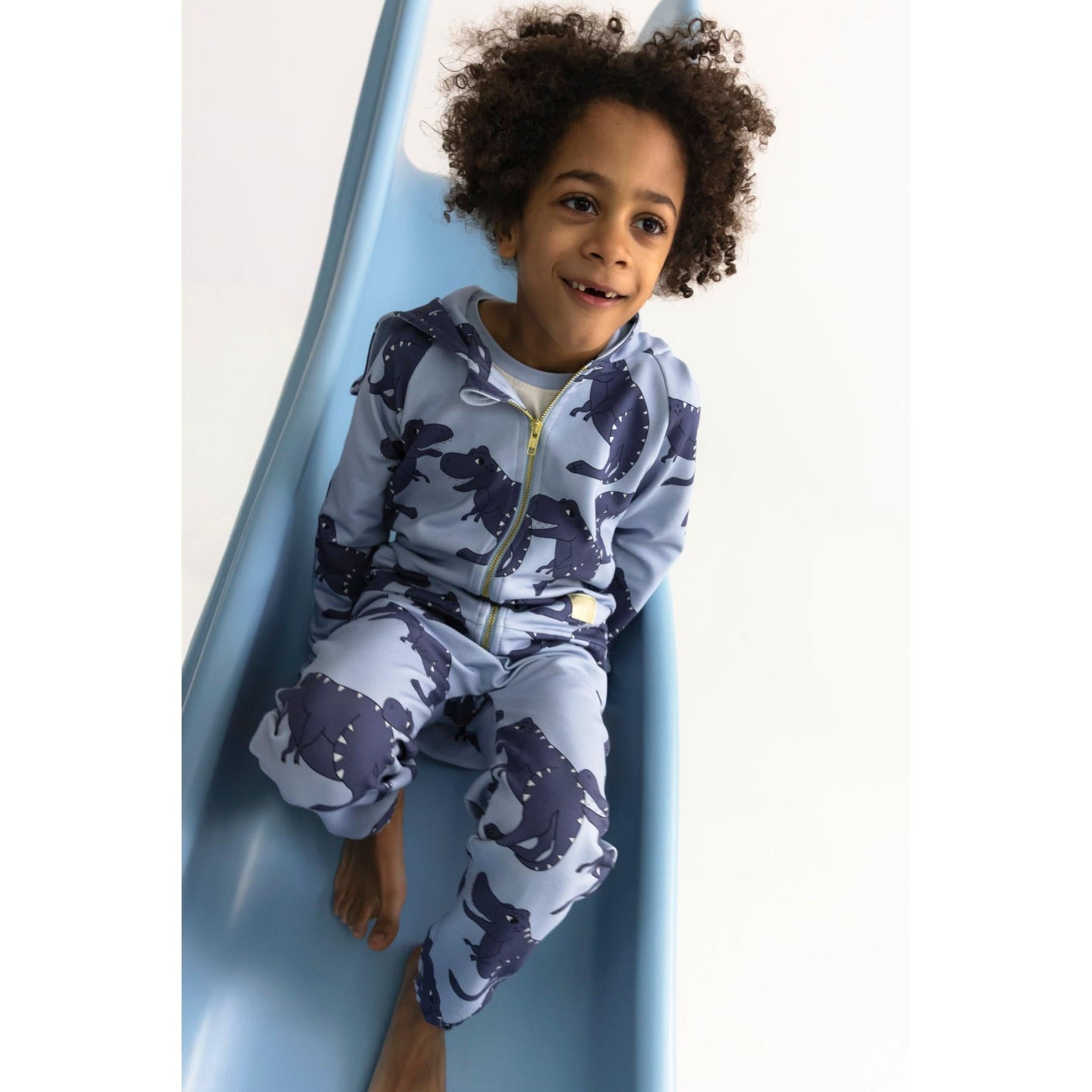 T-Rex Pants - Blue - 1 Left Size 8-10 years-Dear Sophie-Modern Rascals