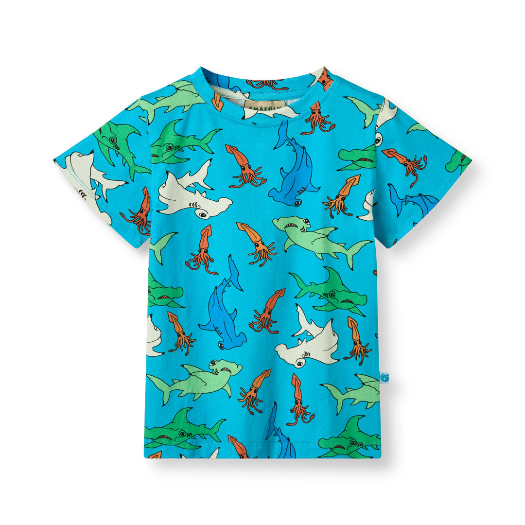 T-Shirt With Hammerhead Sharks-Smafolk-Modern Rascals