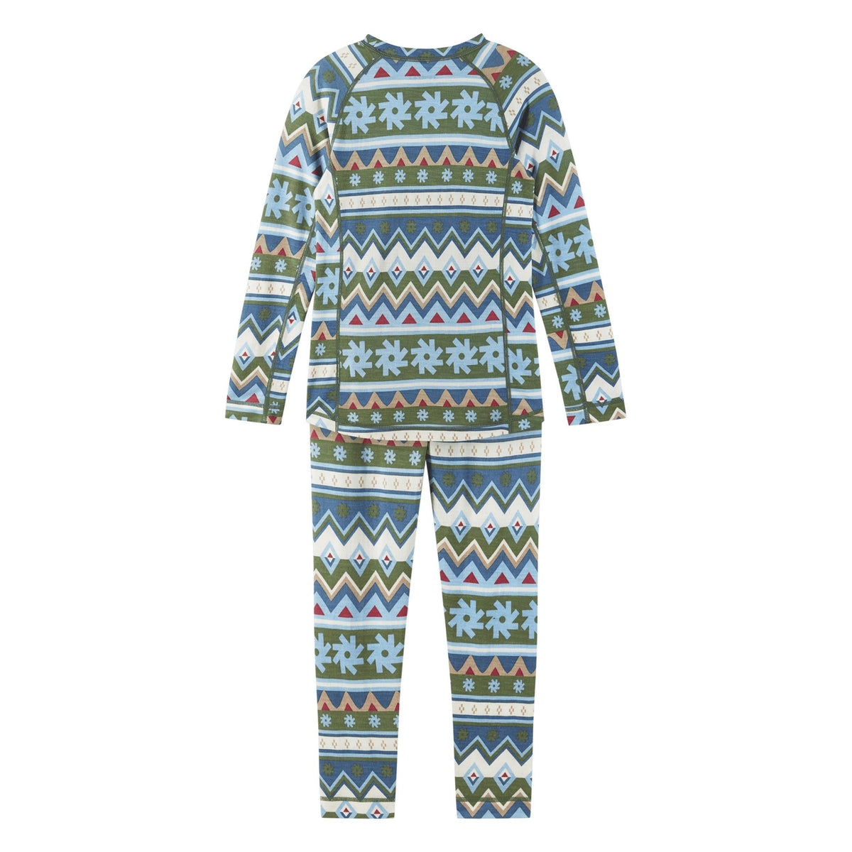 Taitoa Merino Wool Thermal Base Layer Set - Green Clay-Reima-Modern Rascals