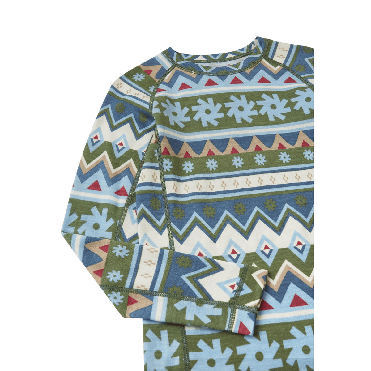 Taitoa Merino Wool Thermal Base Layer Set - Green Clay-Reima-Modern Rascals