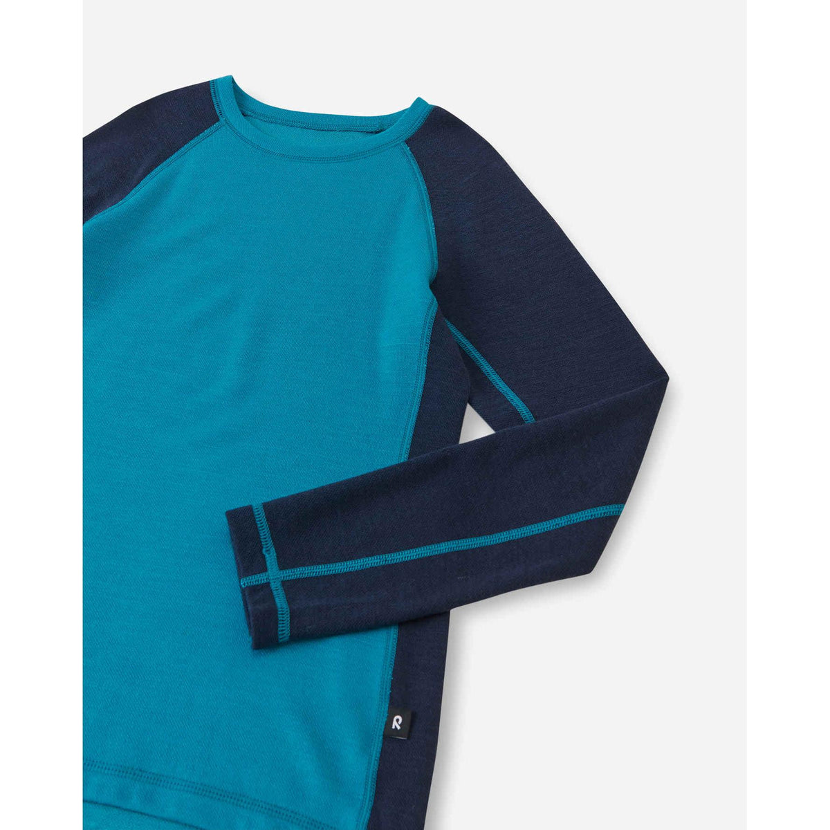 Taitoa Wool-Lyocell Blend Base Layer Set - Aquatic Blue - Solid-Reima-Modern Rascals