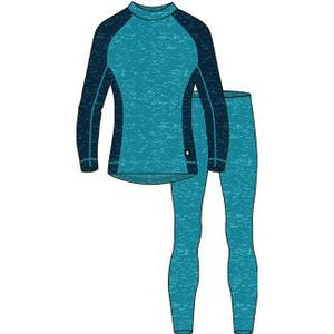 Taitoa Wool-Lyocell Blend Base Layer Set - Aquatic Blue - Solid-Reima-Modern Rascals