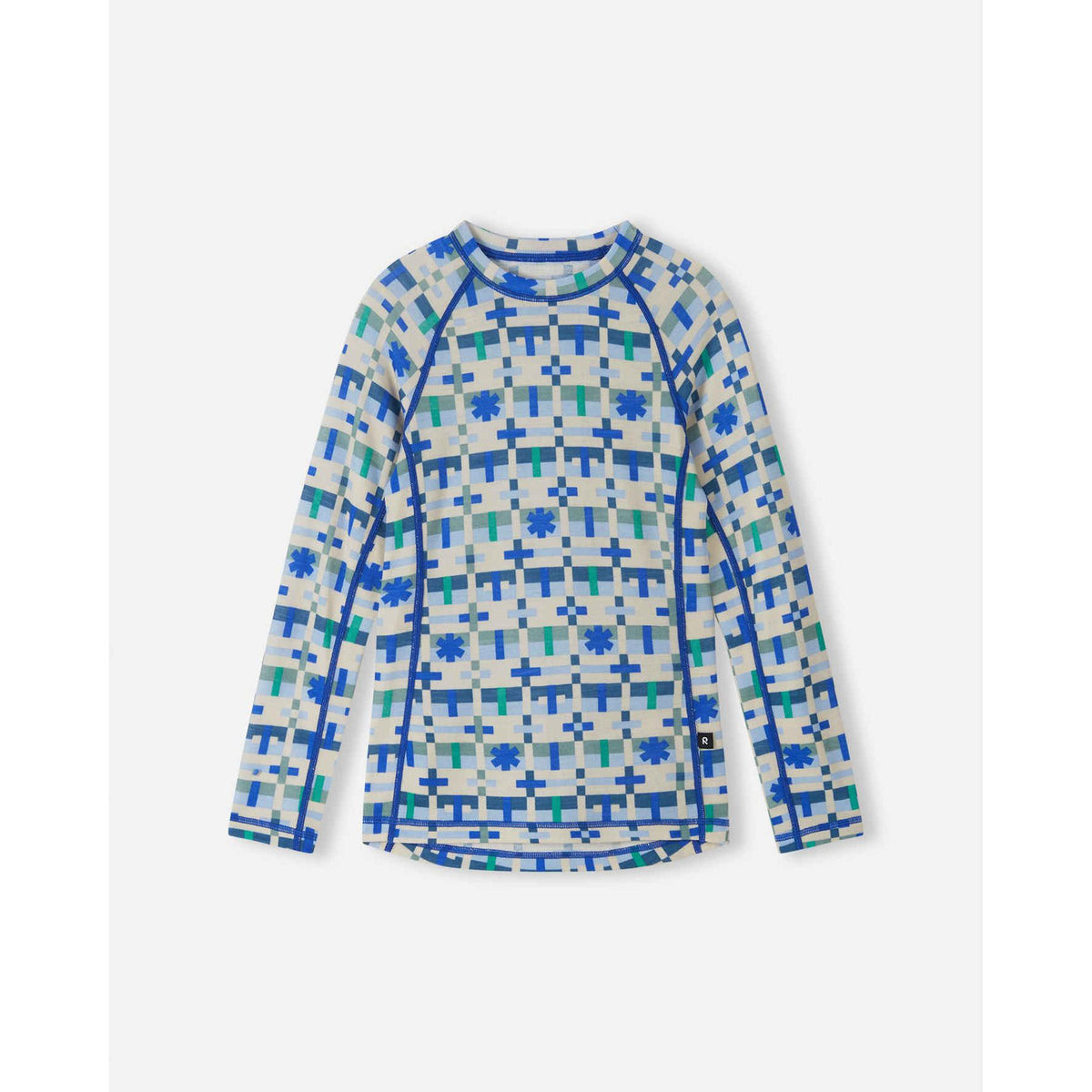 Taitoa Wool-Lyocell Blend Base Layer Set - Birch Beige - Print-Reima-Modern Rascals