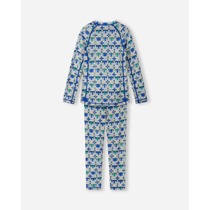 Taitoa Wool-Lyocell Blend Base Layer Set - Birch Beige - Print-Reima-Modern Rascals