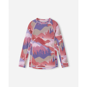 Taitoa Wool-Lyocell Blend Base Layer Set - Grey Pink - Print-Reima-Modern Rascals