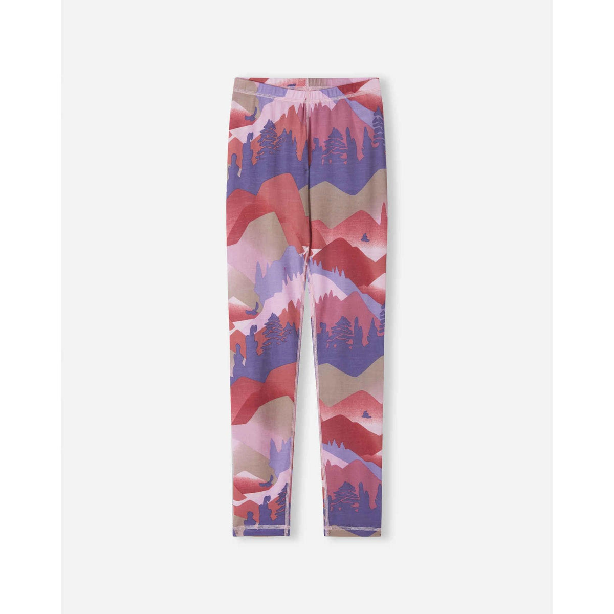 Taitoa Wool-Lyocell Blend Base Layer Set - Grey Pink - Print-Reima-Modern Rascals