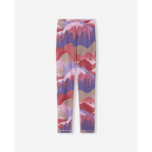 Taitoa Wool-Lyocell Blend Base Layer Set - Grey Pink - Print-Reima-Modern Rascals