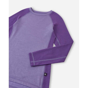 Taitoa Wool-Lyocell Blend Base Layer Set - Misty Violet - Solid-Reima-Modern Rascals