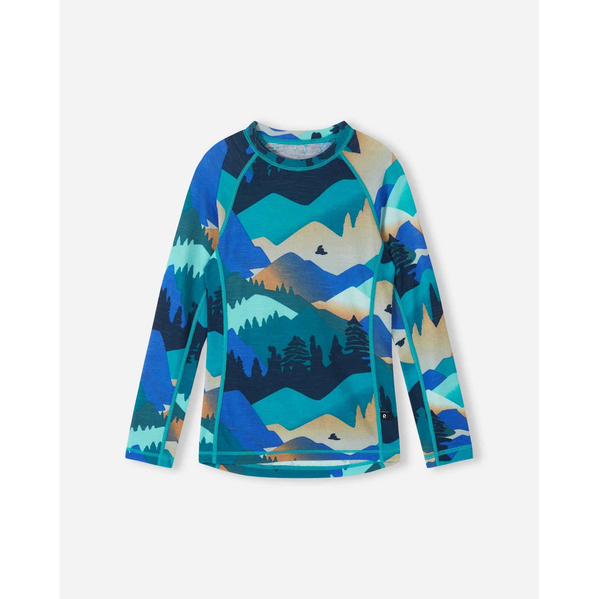 Taitoa Wool-Lyocell Blend Base Layer Set - Navy - Print-Reima-Modern Rascals