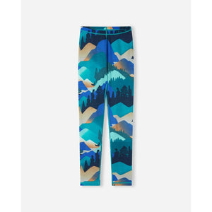 Taitoa Wool-Lyocell Blend Base Layer Set - Navy - Print-Reima-Modern Rascals