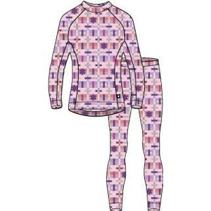 Taitoa Wool-Lyocell Blend Base Layer Set - Pale Rose - Print-Reima-Modern Rascals