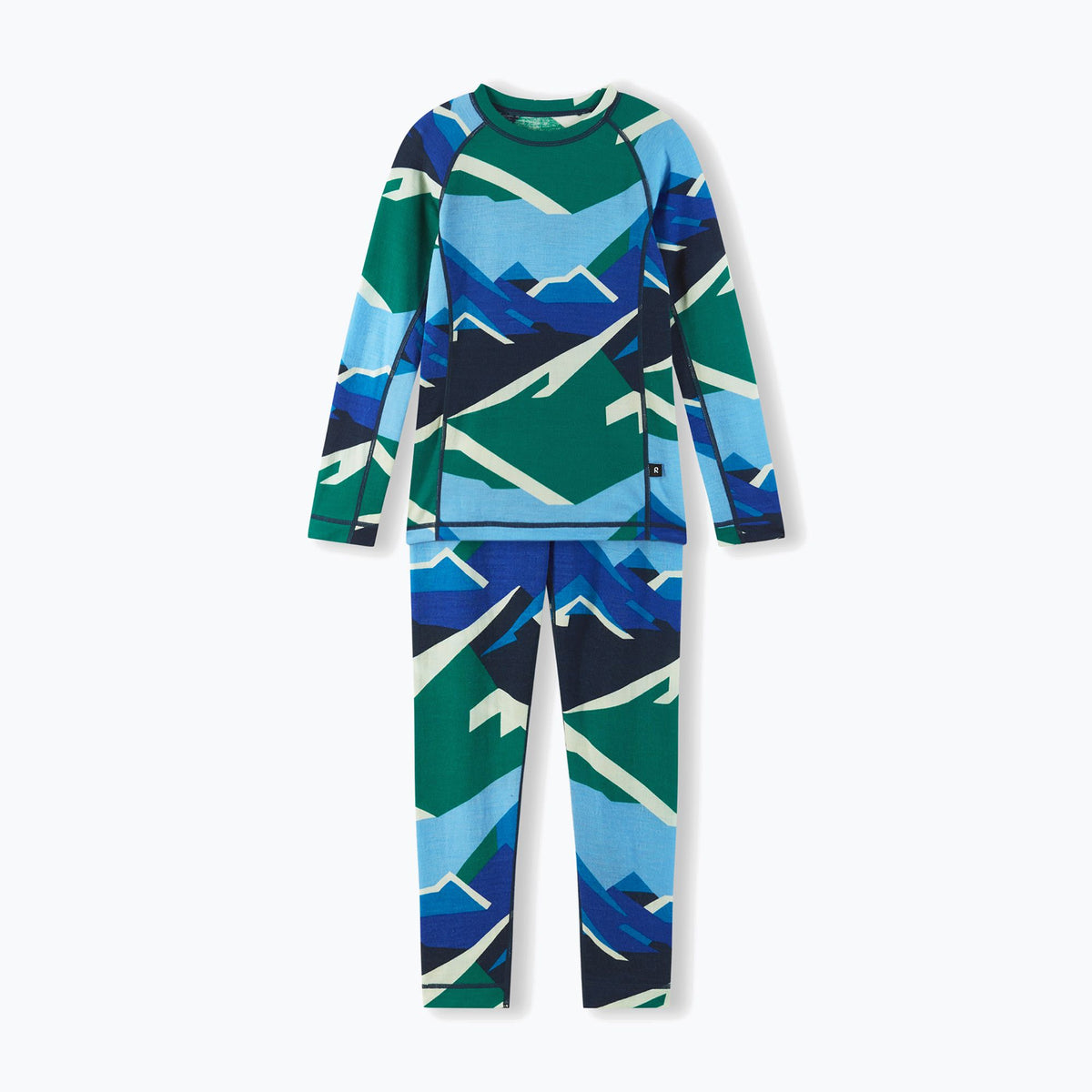 Taitoa Wool-Lyocell Blend Thermal Base Layer Set - Bright Blue-Reima-Modern Rascals