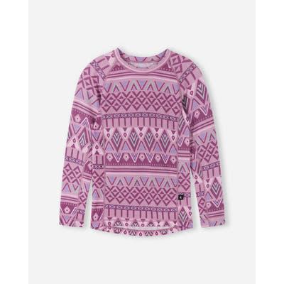 Taitoa Wool-Lyocell Blend Thermal Base Layer Set - Grey Pink - 2 Left Size 3-4 & 13-14 years-Reima-Modern Rascals