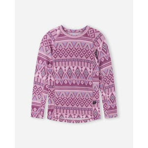 Taitoa Wool-Lyocell Blend Thermal Base Layer Set - Grey Pink - 2 Left Size 3-4 & 13-14 years-Reima-Modern Rascals