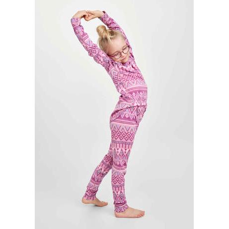 Taitoa Wool-Lyocell Blend Thermal Base Layer Set - Grey Pink - 2 Left Size 3-4 & 13-14 years-Reima-Modern Rascals