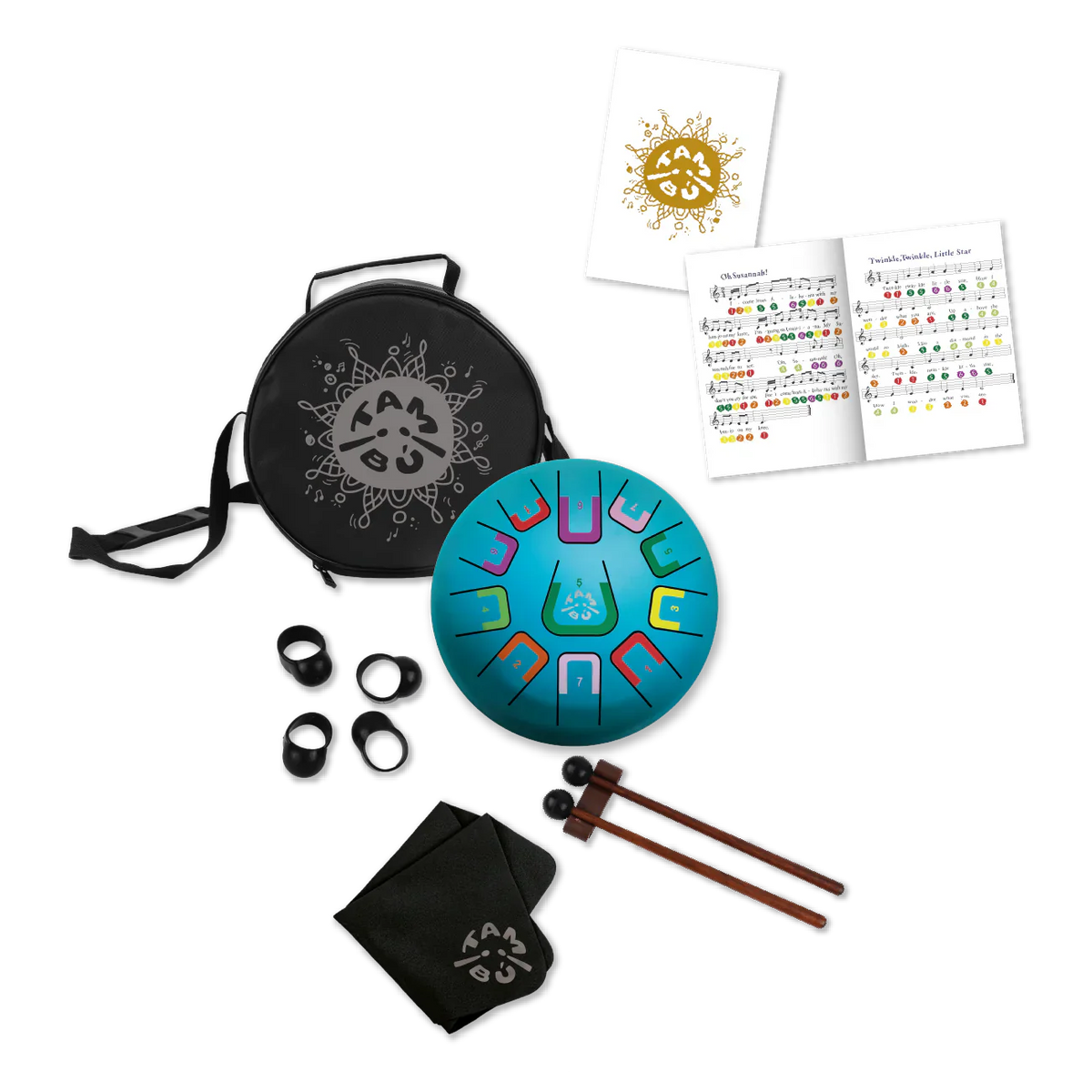 Tambu 8" 11 Tones Tongue Drum - Calm Sky-Tambu-Modern Rascals