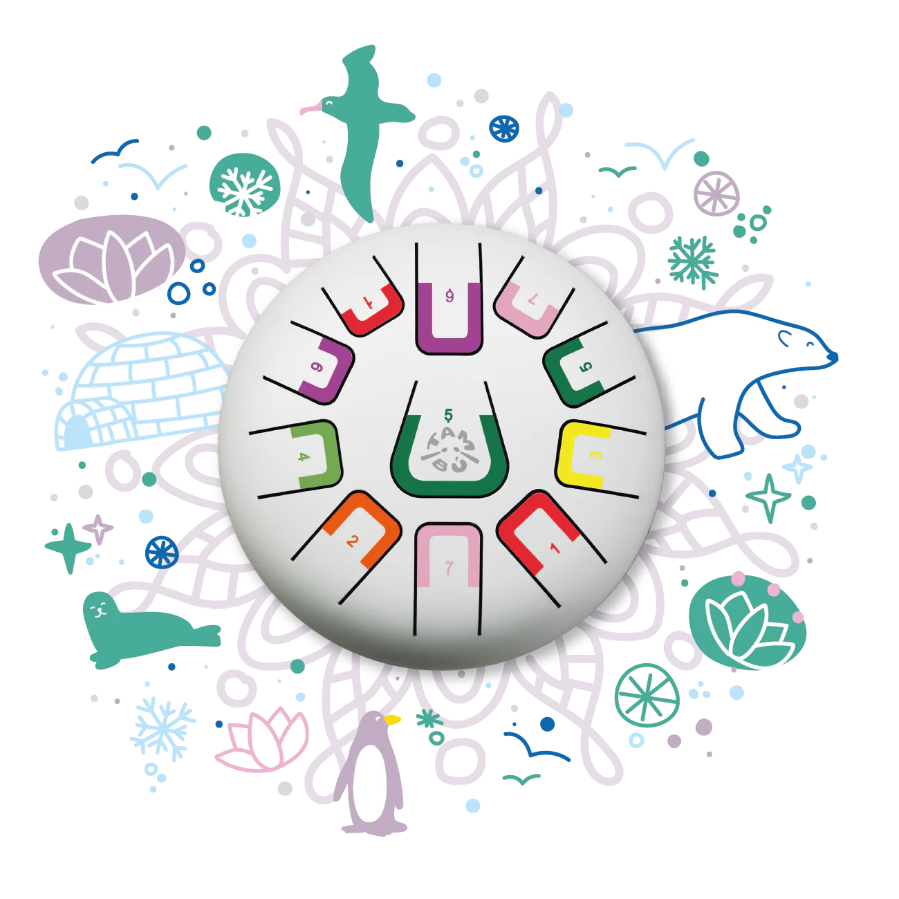 Tambu 8" 11 Tones Tongue Drum - Iceberg Dream-Tambu-Modern Rascals