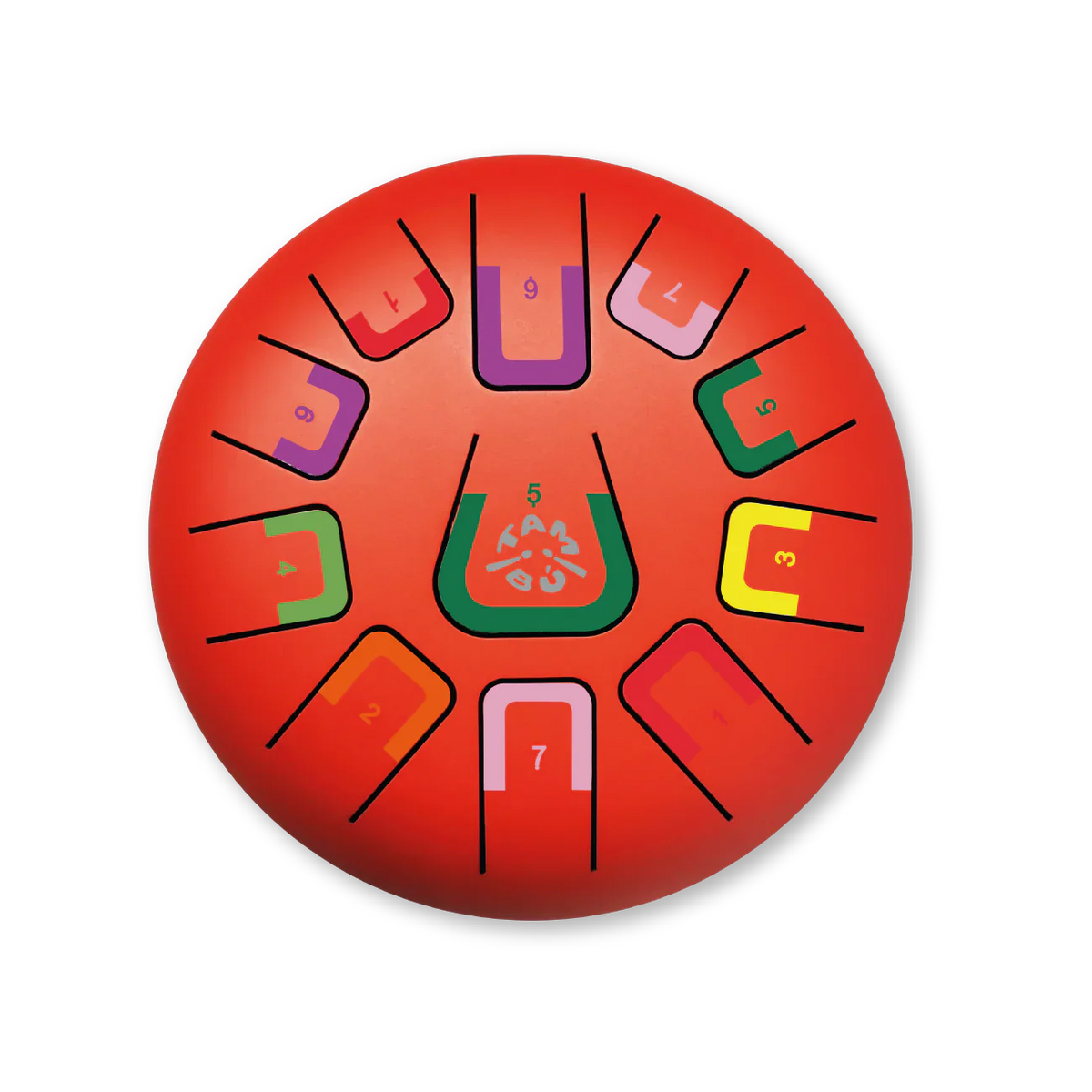 Tambu 8" 11 Tones Tongue Drum - Scarlet Sunset-Tambu-Modern Rascals