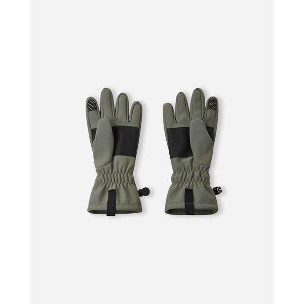 Tehden Softshell Gloves with Lining - Greyish Green-Reima-Modern Rascals