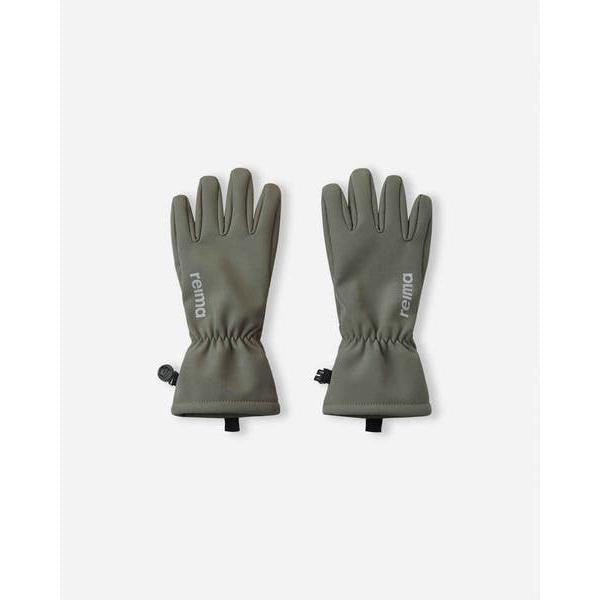 Tehden Softshell Gloves with Lining - Greyish Green-Reima-Modern Rascals