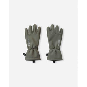 Tehden Softshell Gloves with Lining - Greyish Green-Reima-Modern Rascals