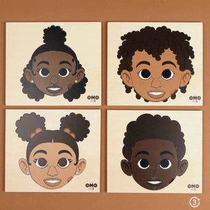 The Little Omo's Face Puzzles-Little Omo-Modern Rascals