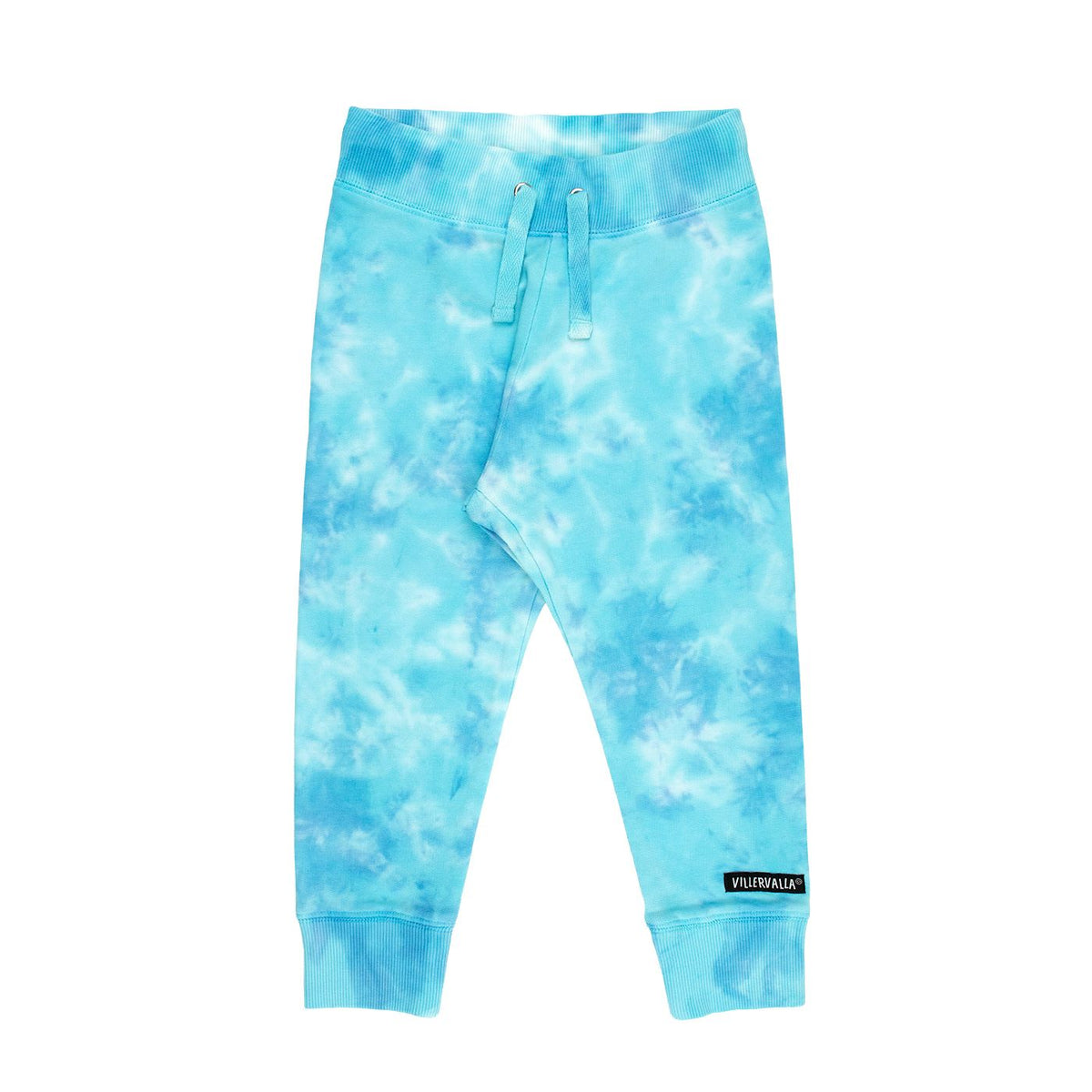 Tie-Dye Relaxed Joggers in Lake / Pool - 1 Left Size 2-3 years-Villervalla-Modern Rascals