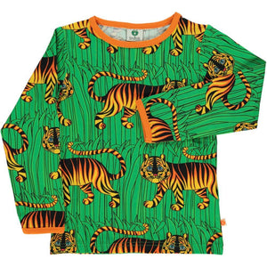 Tiger Long Sleeve Shirt - Dark Orange - 1 Left Size 2-3 years-Smafolk-Modern Rascals