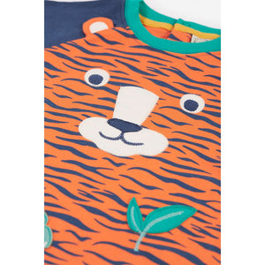 Tiger / Tiger Face Happy Raglan - 1 Left Size 3-4 years-Frugi-Modern Rascals